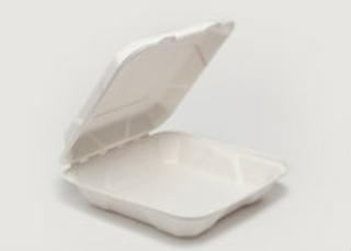 Clam Tray Bagasse 23x23cm