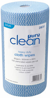 Cleaning Wipes Antibacterial Blue - PureEn