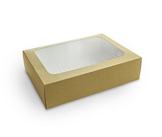 Platter box with insert - Small 31x22.5x8.2cm - Vegware