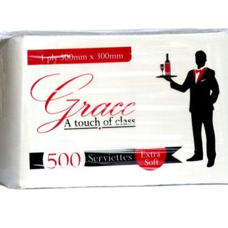 Grace White Serviette 500s - PUREvalue