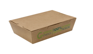 Take Away Box KRAFT PLA, Medium, Pack 50 - Green Choice