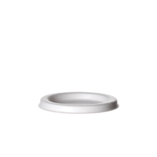 Sugarcane Lid, Fits Portion Cup 4oz (120ml), White - Detpak