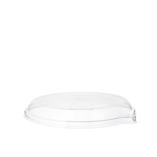 RPET 100% Lid, Dome, Fits 16/40oz Sugarcane Noodle Bowls, Clear - Detpak