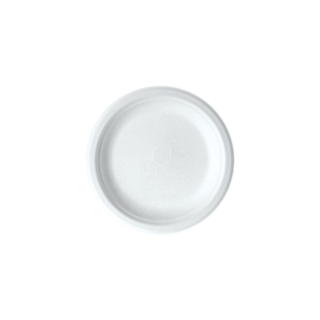 Sugarcane Plate, 6in, White - Detpak