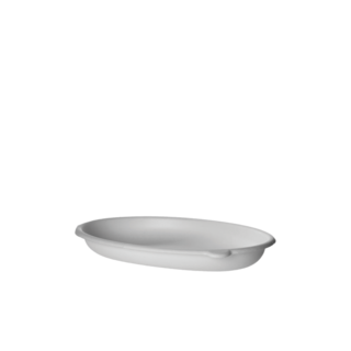 Sugarcane Oval Tray 24oz (710ml), White - Detpak