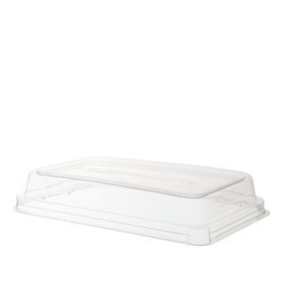 PLA Lid, Fits 24/32oz Sugarcane Rectangles - Detpak