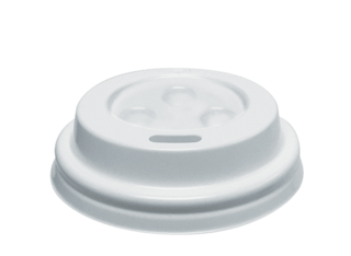 4oz Hot Cup Sippa Lid Snap-On™, White