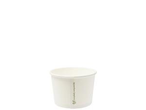 8oz/280ml Soup//IceCream  Container PLA - Vegware