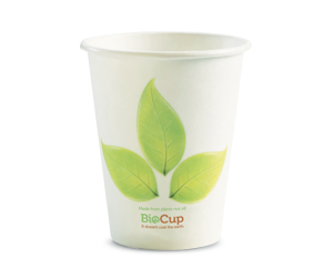 8oz Coffee Cups Leaf (80mm) Single Wall - BioPak