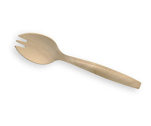 16cm Wooden Spork - BioPak