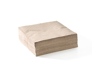 Cocktail Napkin 2 Ply Natural - BioNapkin