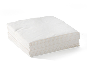 Dinner Napkin 2 Ply (1/4 Fold) White - BioNapkin