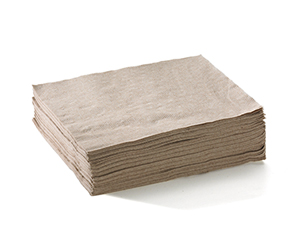 Lunch Napkin 1 Ply (1/4 Fold) Natural - BioNapkin