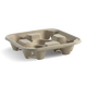 4-Cup Carrier Tray Natural - BioPak