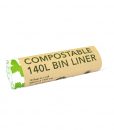 140L Compostable Wheelie Bin Liners - Ecobags
