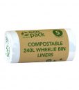 240L Compostable Wheelie Bin Liners - Ecobags