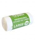 Office Bin Liner HD 36Litre 25mu Degradable, Roll - Ecopack