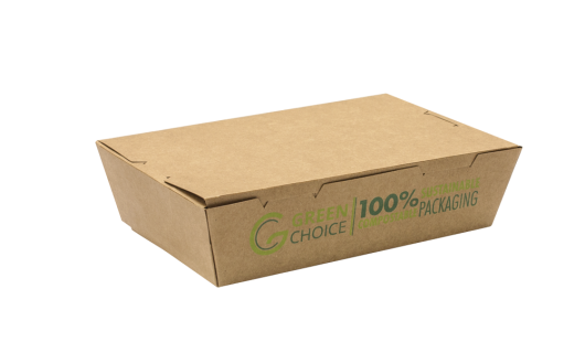Take Away Box KRAFT PLA - Medium Carton  200    - Green Choice