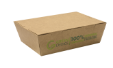Take Away Box KRAFT PLA - Large Carton  200    - Green Choice