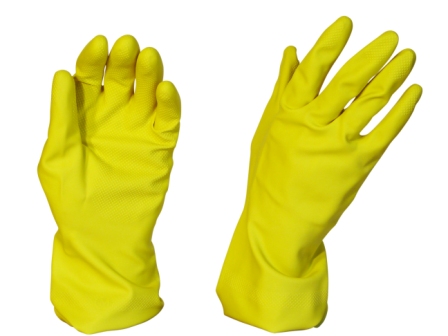 Rubber Gloves Silverline Yellow X-LARGE - Pomona