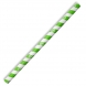 Paper Straws Jumbo Green Stripe 10mm - BioPak