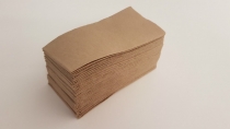 Serviette 2-ply unbleached Quilted 30x30cm lunch 1/8 fold, Carton 2000 - Vegware