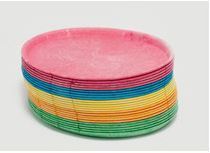 Plate Potatopak Oval Medium Mixed Colours 27 x 20 x 1 cm - Vegware