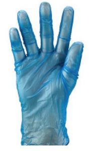 Vinyl Gloves PowderFree Blue LARGE - Matthews