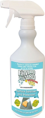 Surface Sanitiser RTU 750ml spray - Enviro Wizard