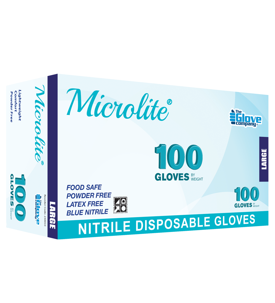Nitrile Blue Powderfree LARGE - Microlite 100