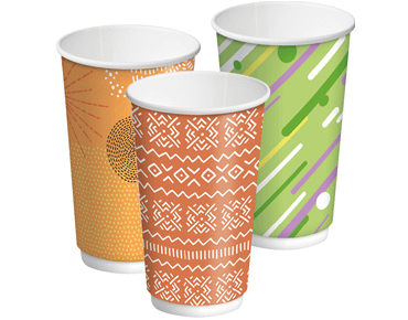 16oz Combo Double Wall Hot Cups Creative Collection