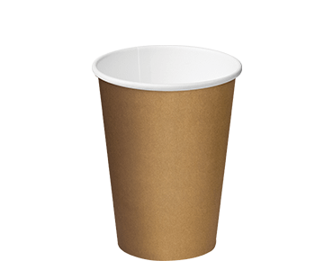 12oz Single Wall Brown Kraft Paper Coffee Cup