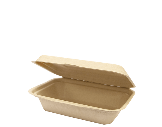 Enviroboard® Small Snack Pack w/Hinged Lid, Natural