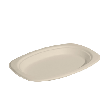 Enviroboard® Small Oval Plate, Natural