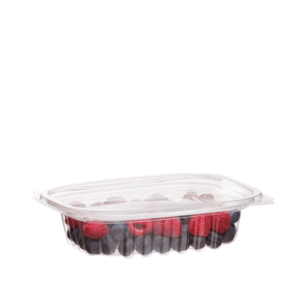PLA Rectangular Deli Container Plus Lid 8oz (235ml) - Detpak