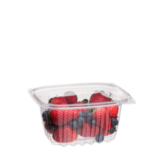 PLA Rectangular Deli Container Plus Lid 16oz (470ml) - Detpak