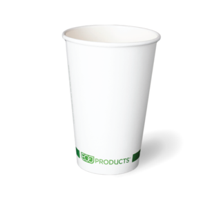 16OZ Single Wall 'Greenstripe' PLA Hot Cup - Detpak